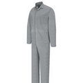 Red Kap Men's Button-Front Cotton Coverall - White